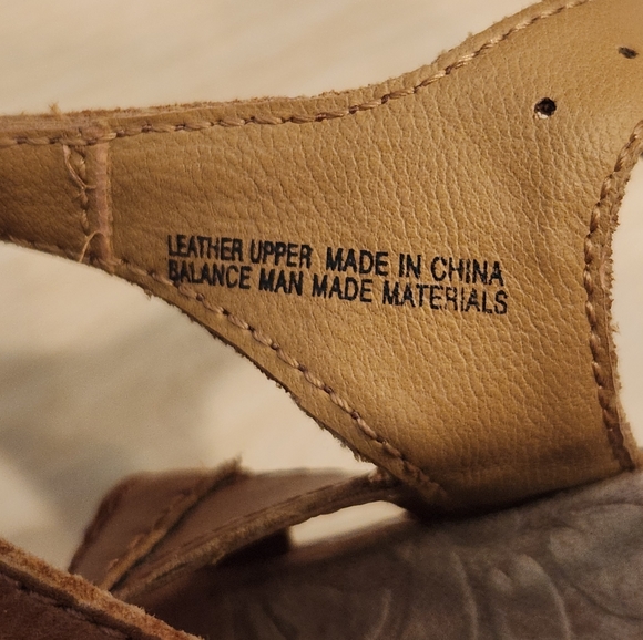 B.O.C. Born Leatger Cork Wedge Sandals 9 - Picture 9 of 12